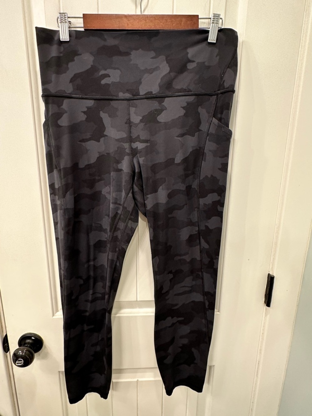 Lululemon Fast and Free High Rise Leggings Camo Pocket Size 14 25"
